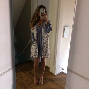 Loose long sleeve paisley print